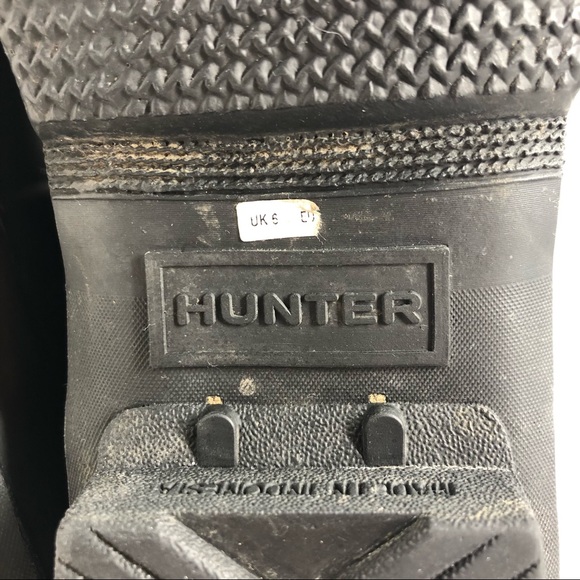 Hunter Women’s Original Tall Rain Black Boots Size 8 - Picture 12 of 13